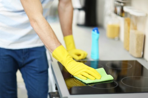 Fresh and well-maintained commercial carpets after cleaning
